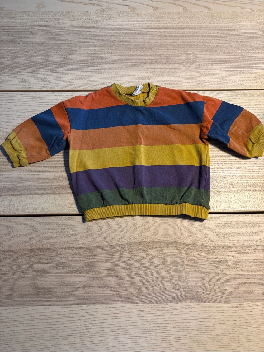 H&M Rainbow Stripe Kids Sweater - Orange, Blue, Yellow, Purple, Green